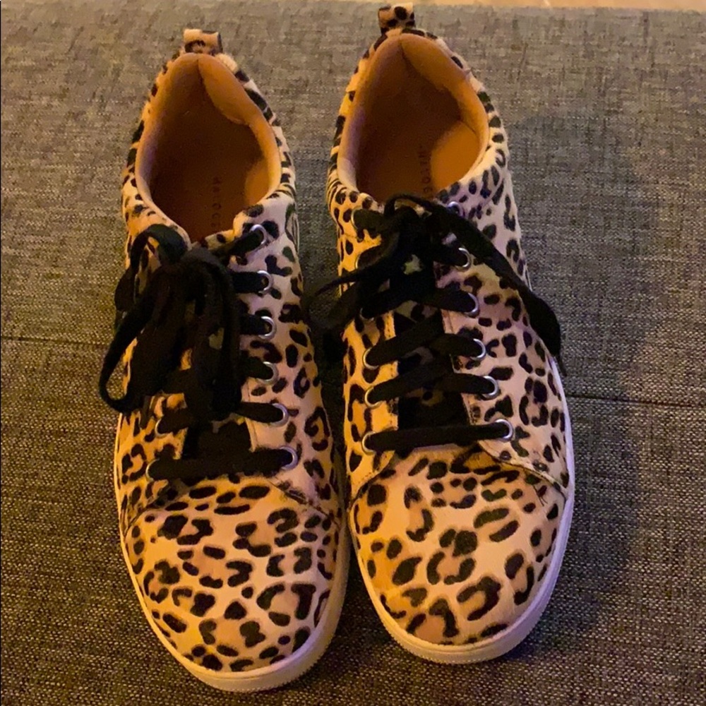 Halogen Calf hair sneakers